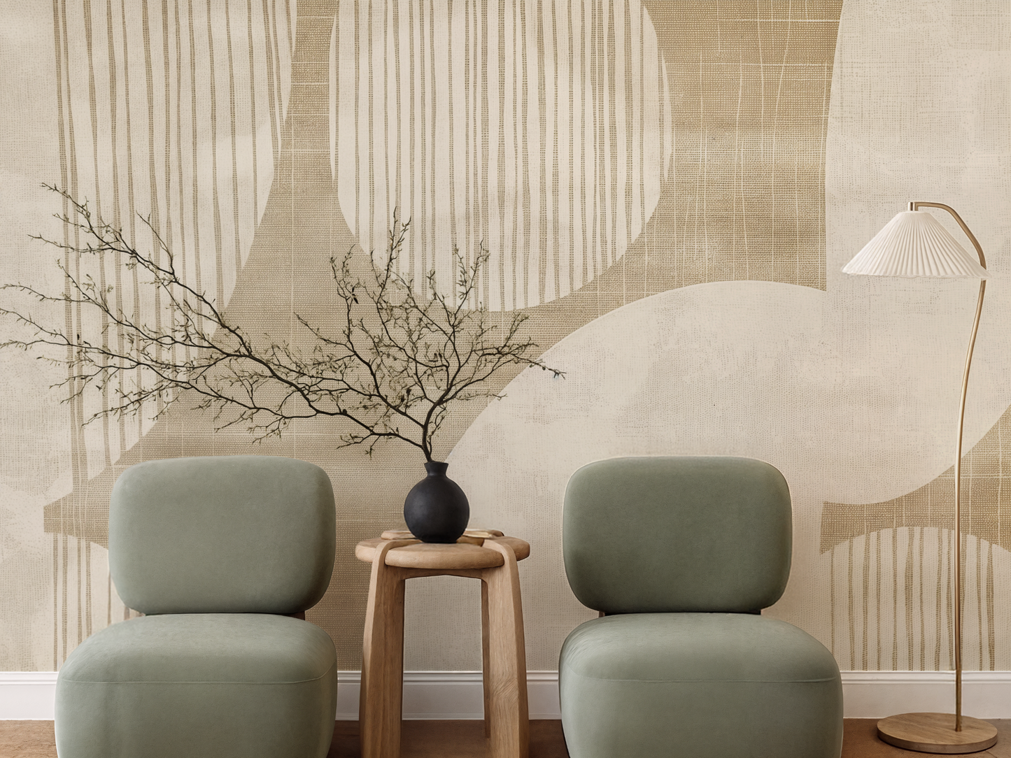 Wabi-Sabi Circle Wallpaper