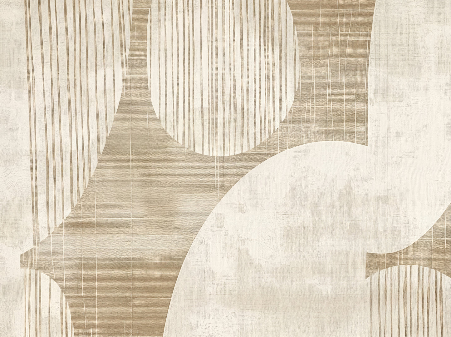 Wabi-Sabi Circle wallpaper detail showing canvas finish texture