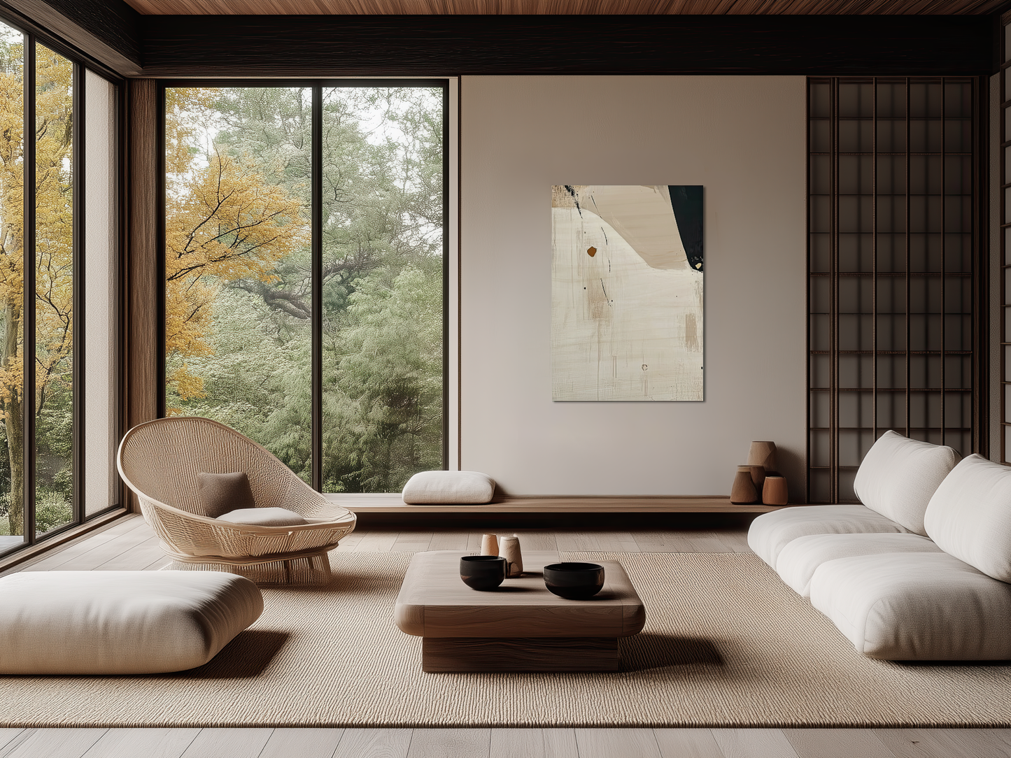 Whispering Contours Wooden Wall Art