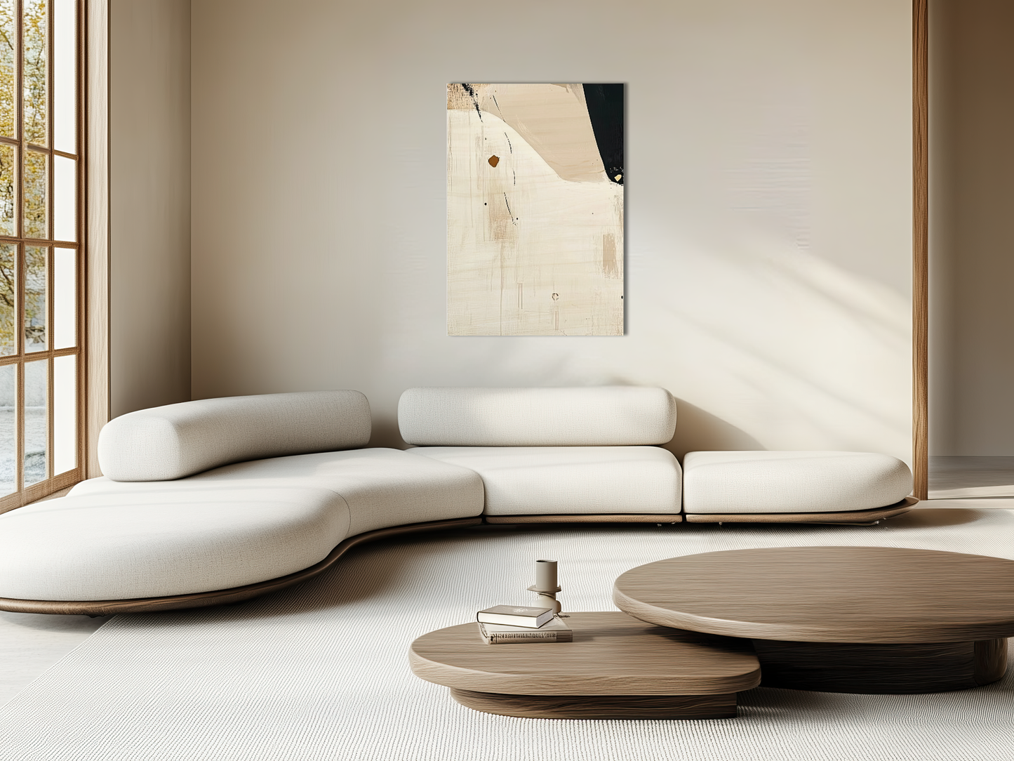 Whispering Contours Wooden Wall Art