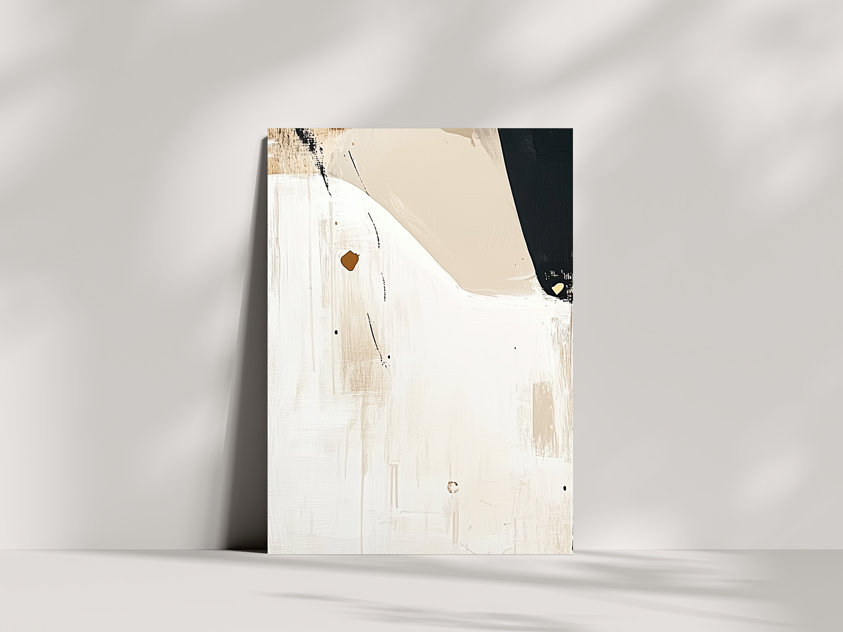 Whispering Contours Japandi wooden wall art, fluid and structured design on a living room wall